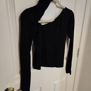 Black Long Sleeve Women's Top